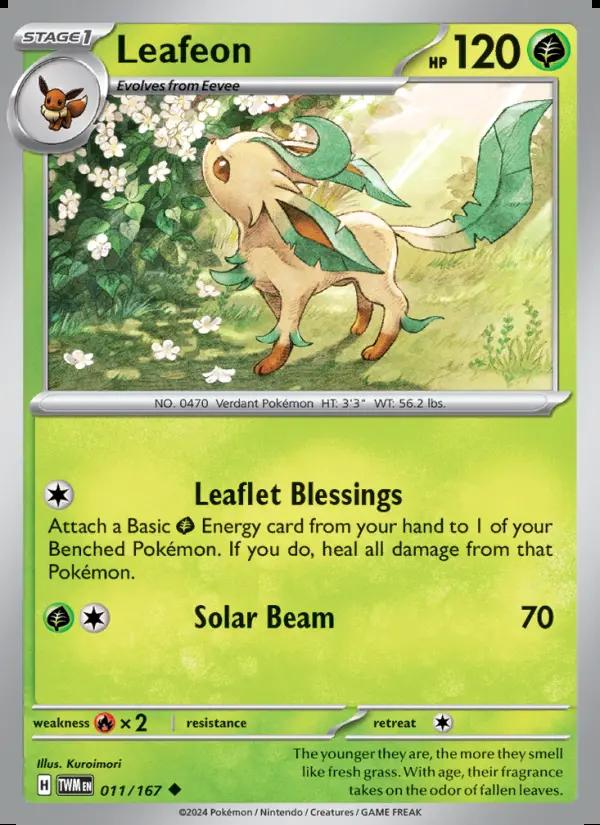 Image of Leafeon Twilight Masquerade (TWM) #011