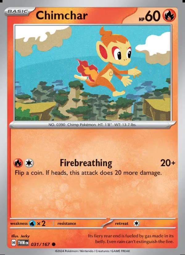 Image of Chimchar Twilight Masquerade (TWM) #031