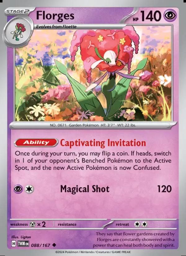 Image of Florges Twilight Masquerade (TWM) #088