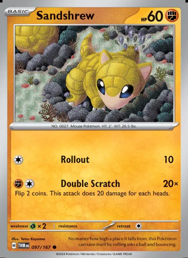 Image of Sandshrew Twilight Masquerade (TWM) #097