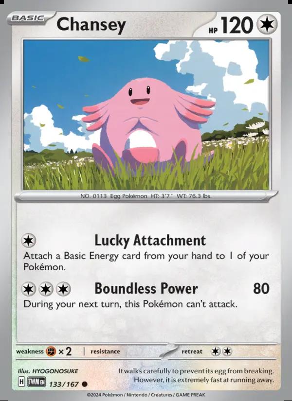 Image of Chansey Twilight Masquerade (TWM) #133