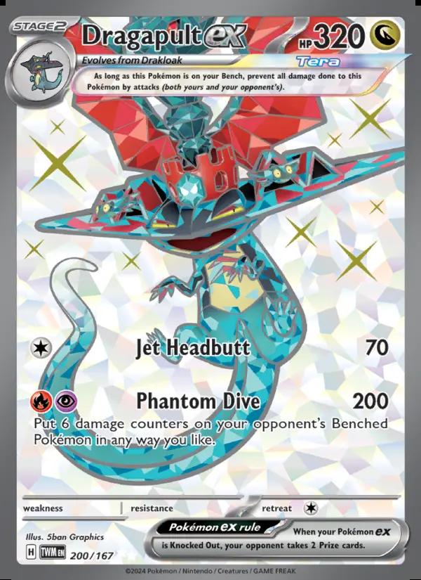 Image of Dragapult ex Twilight Masquerade (TWM) #200