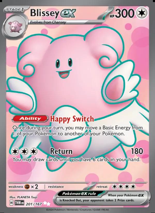 Image of Blissey ex Twilight Masquerade (TWM) #201