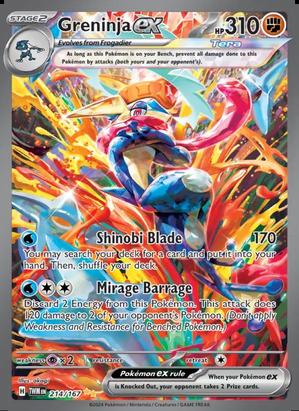 Image of Greninja ex Twilight Masquerade (TWM) #214
