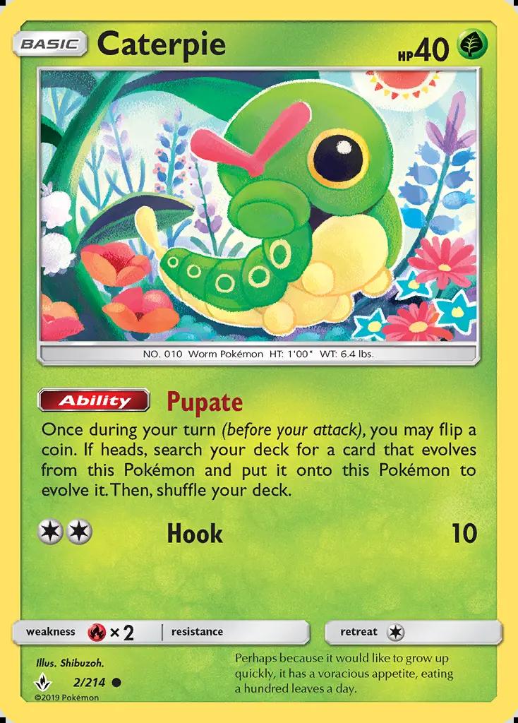Image of Caterpie Unbroken Bonds (UNB) #2