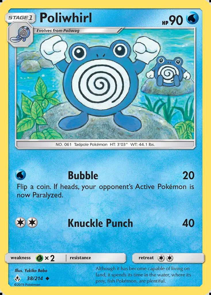 Image of Poliwhirl Unbroken Bonds (UNB) #38