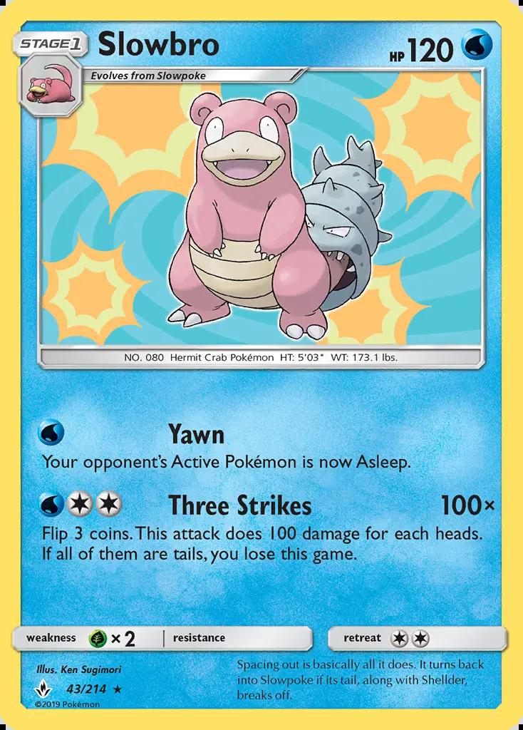Image of Slowbro Unbroken Bonds (UNB) #43