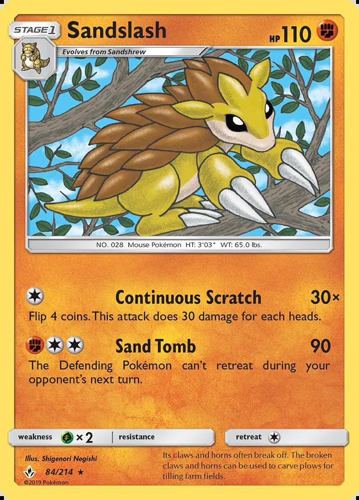 Image of Sandslash Unbroken Bonds (UNB) #84
