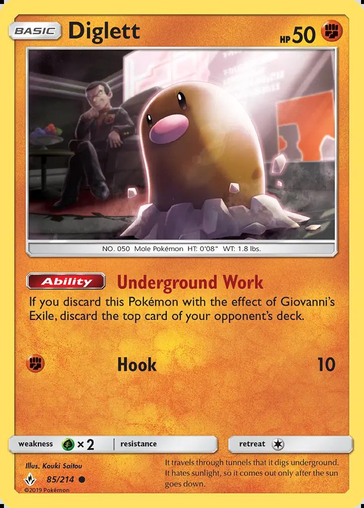 Image of Diglett Unbroken Bonds (UNB) #85