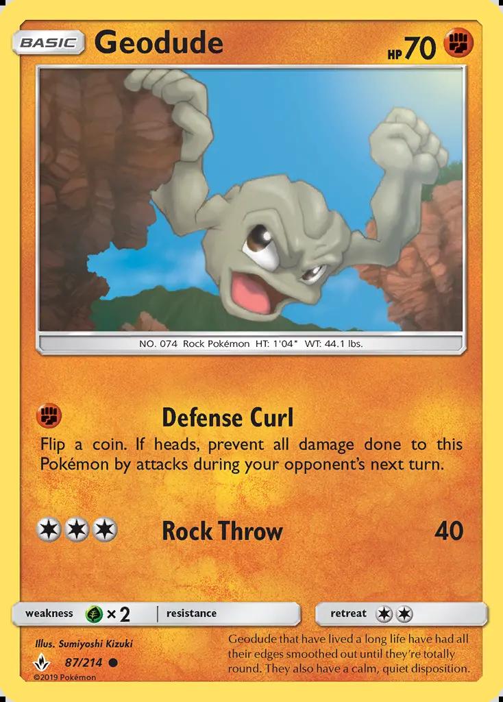 Image of Geodude Unbroken Bonds (UNB) #87