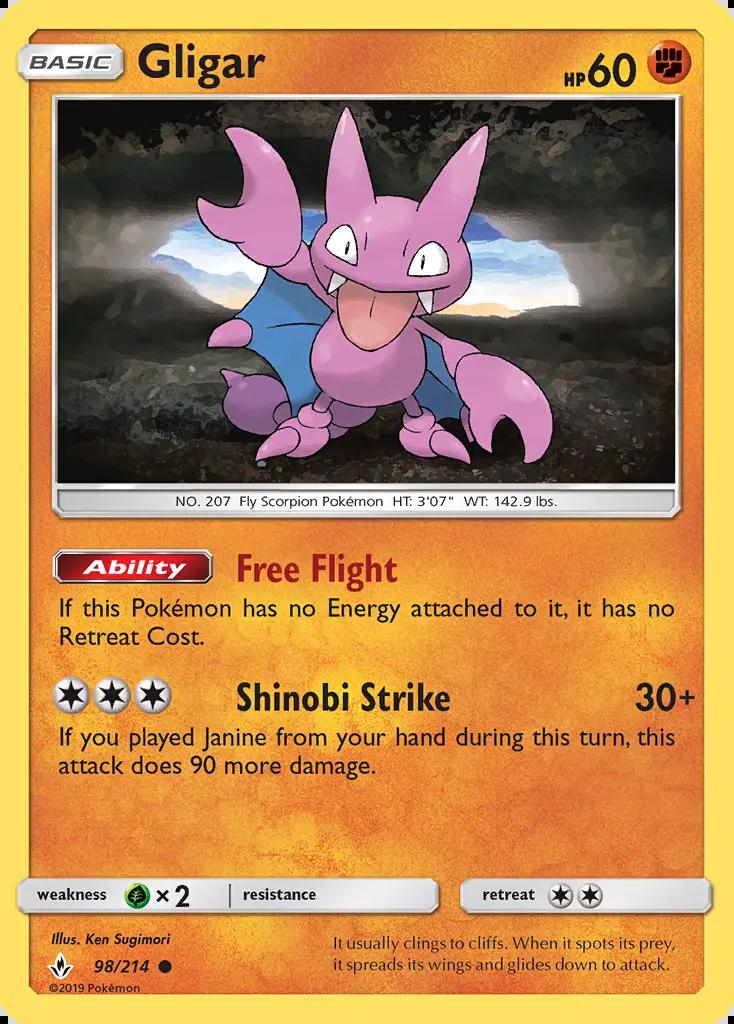 Image of Gligar Unbroken Bonds (UNB) #98