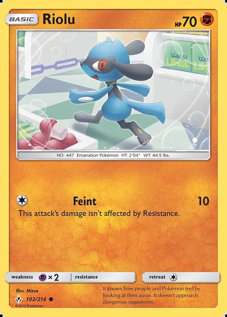 Image of Riolu Unbroken Bonds (UNB) #102