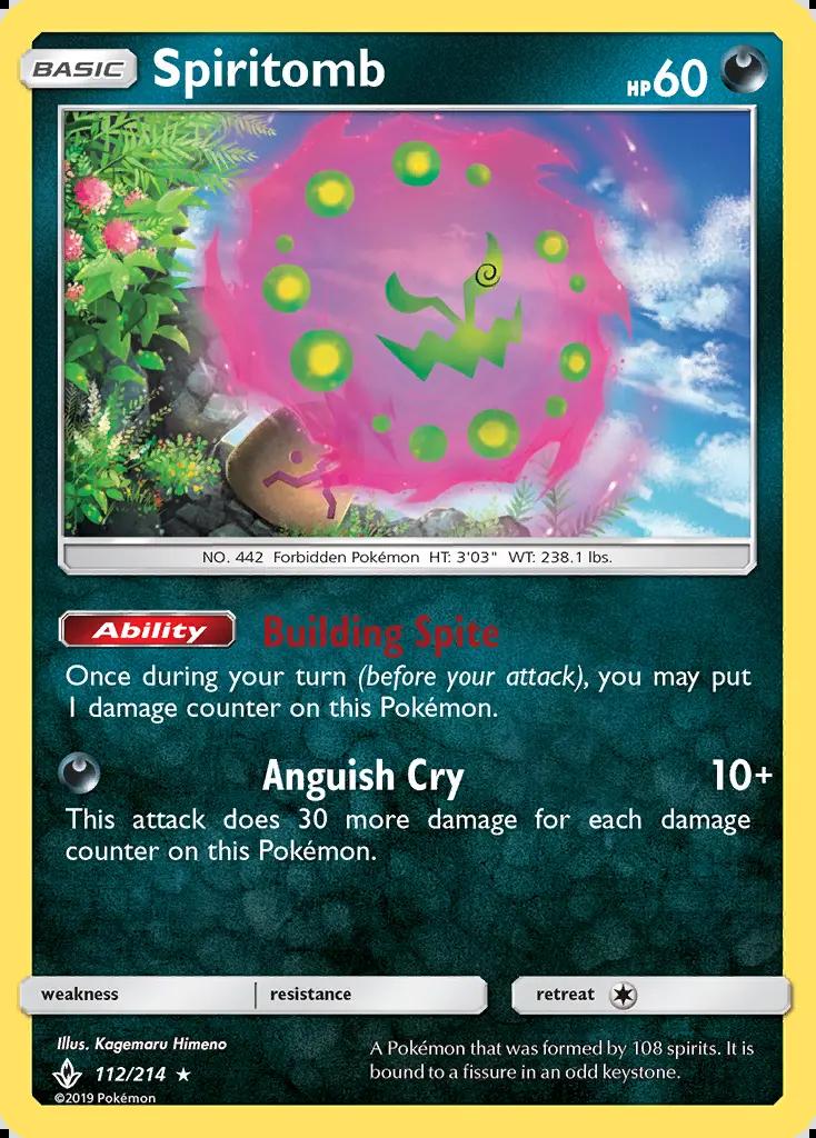 Image of Spiritomb Unbroken Bonds (UNB) #112