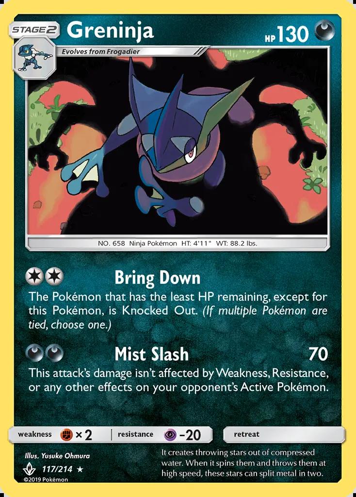Image of Greninja Unbroken Bonds (UNB) #117
