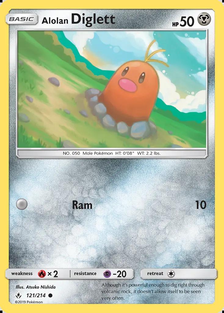 Image of Alolan Diglett Unbroken Bonds (UNB) #121