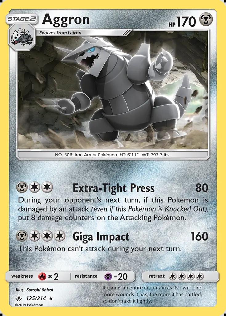 Image of Aggron Unbroken Bonds (UNB) #125