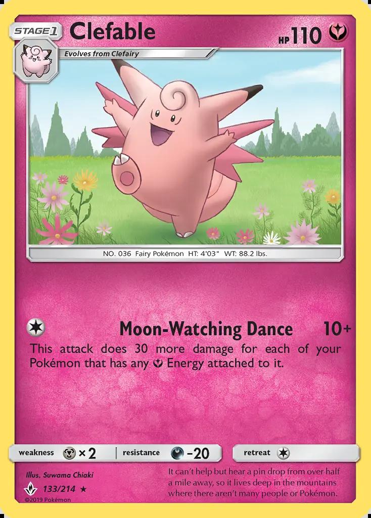 Image of Clefable Unbroken Bonds (UNB) #133