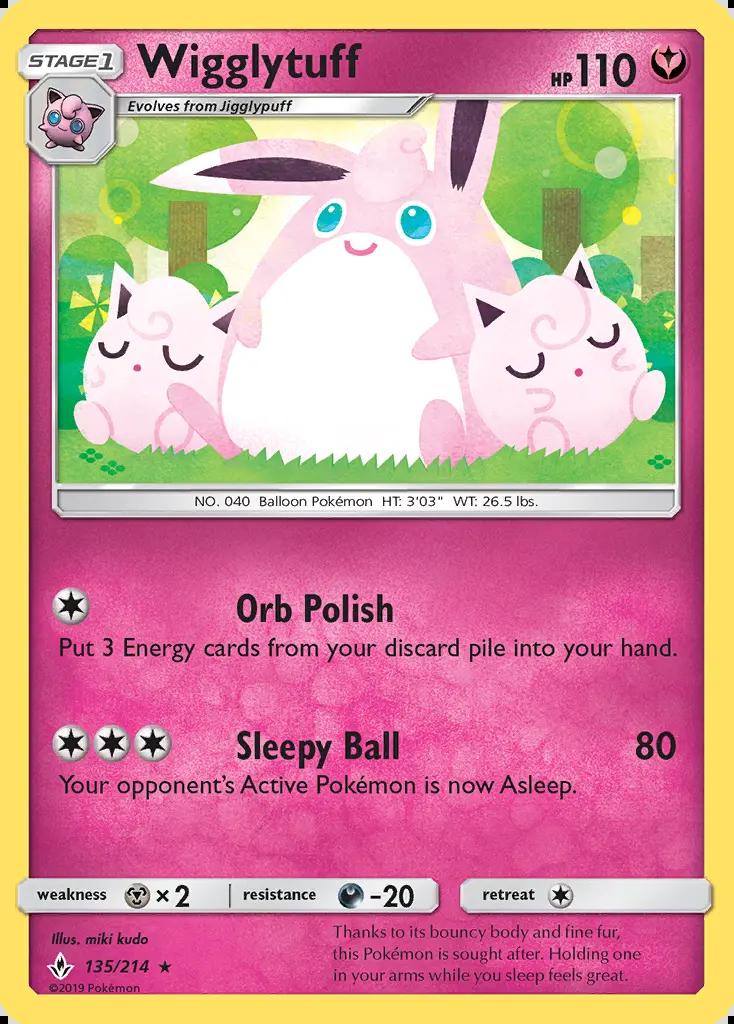 Image of Wigglytuff Unbroken Bonds (UNB) #135