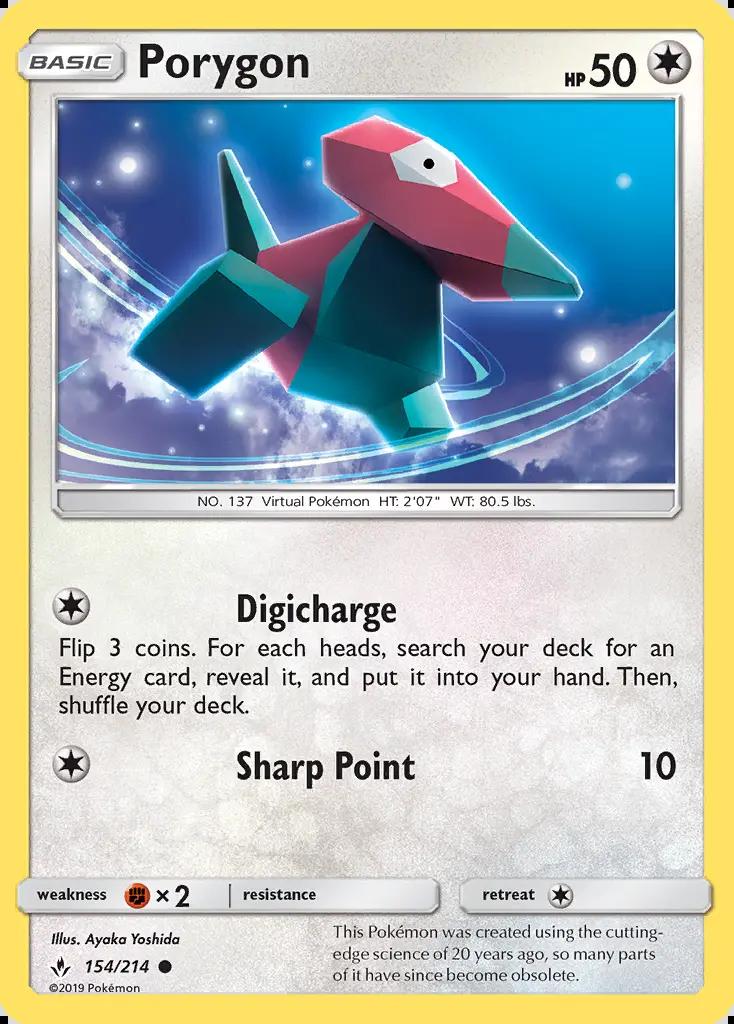 Image of Porygon Unbroken Bonds (UNB) #154