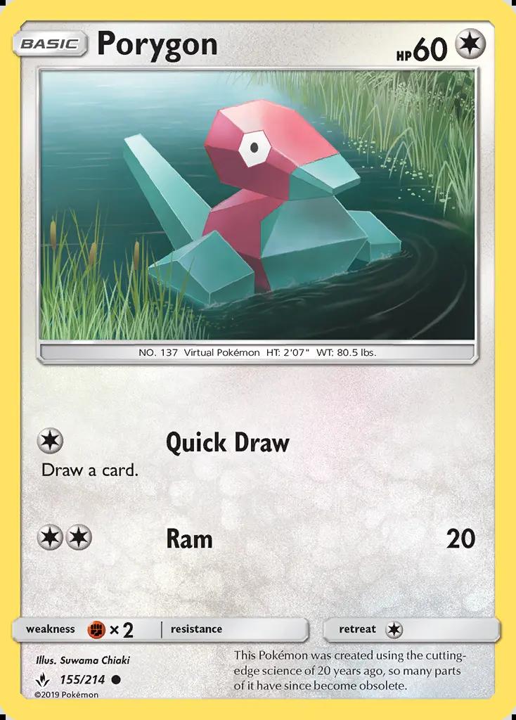 Image of Porygon Unbroken Bonds (UNB) #155