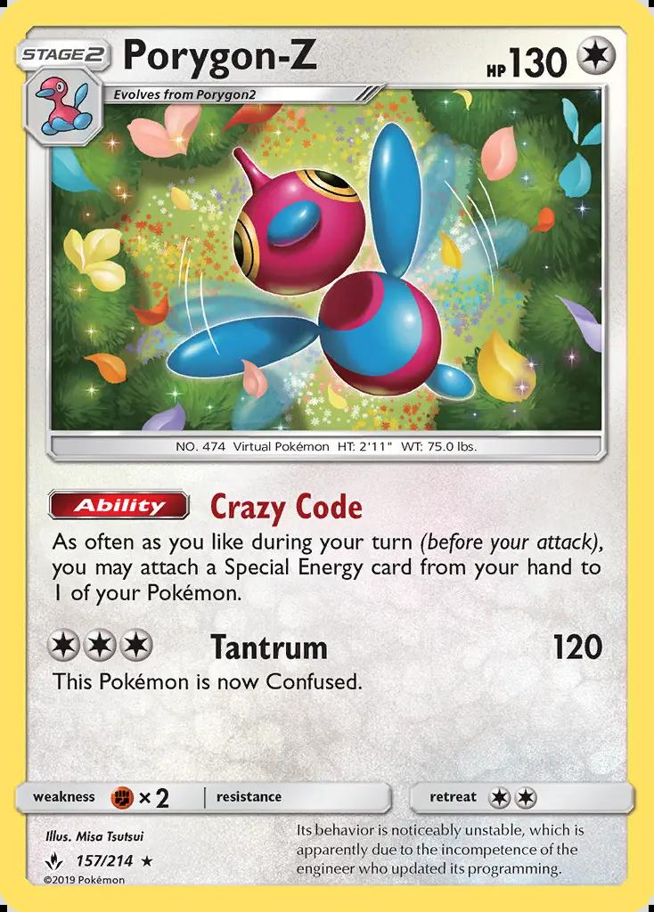 Image of Porygon-Z Unbroken Bonds (UNB) #157