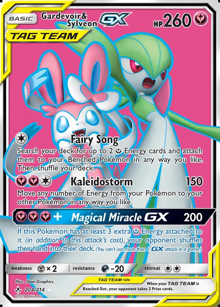 Image of Gardevoir and Sylveon-GX Unbroken Bonds (UNB) #204