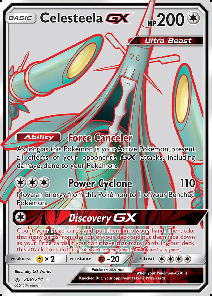 Image of Celesteela-GX Unbroken Bonds (UNB) #208