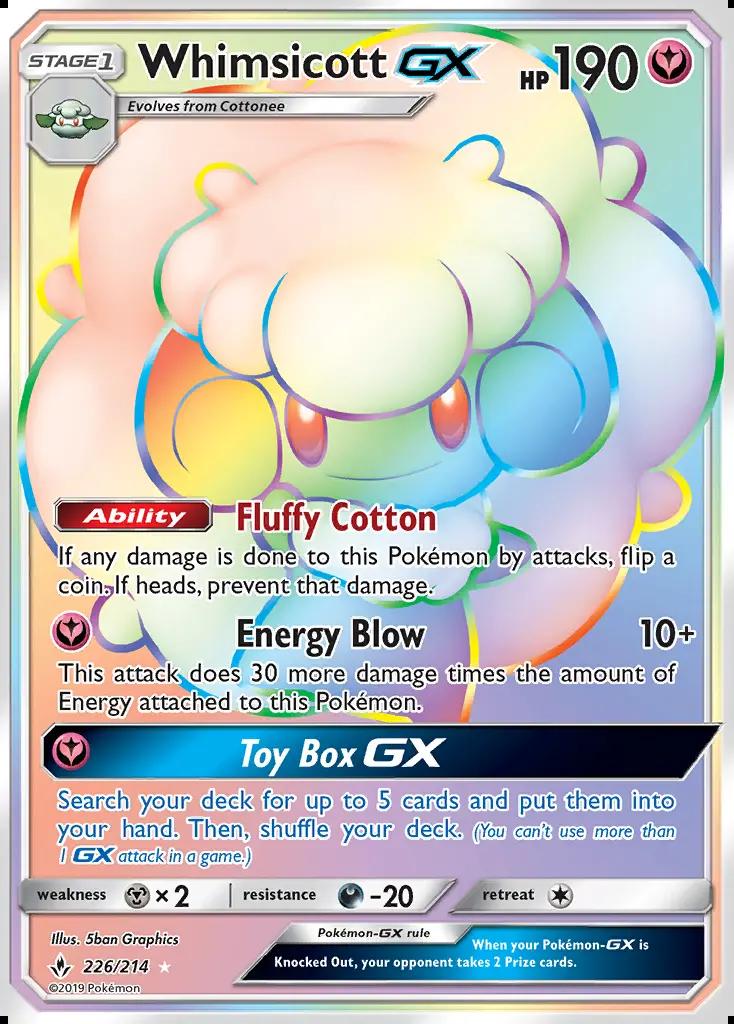 Image of Whimsicott-GX Unbroken Bonds (UNB) #226