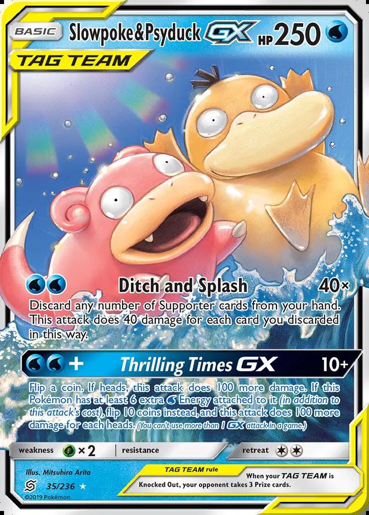 Image of Slowpoke and Psyduck-GX Unified Minds (UNM) #35