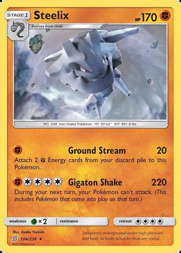 Image of Steelix Unified Minds (UNM) #104