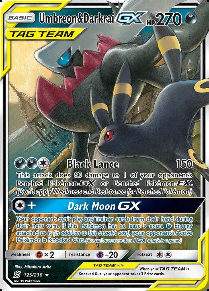Image of Umbreon and Darkrai-GX Unified Minds (UNM) #125