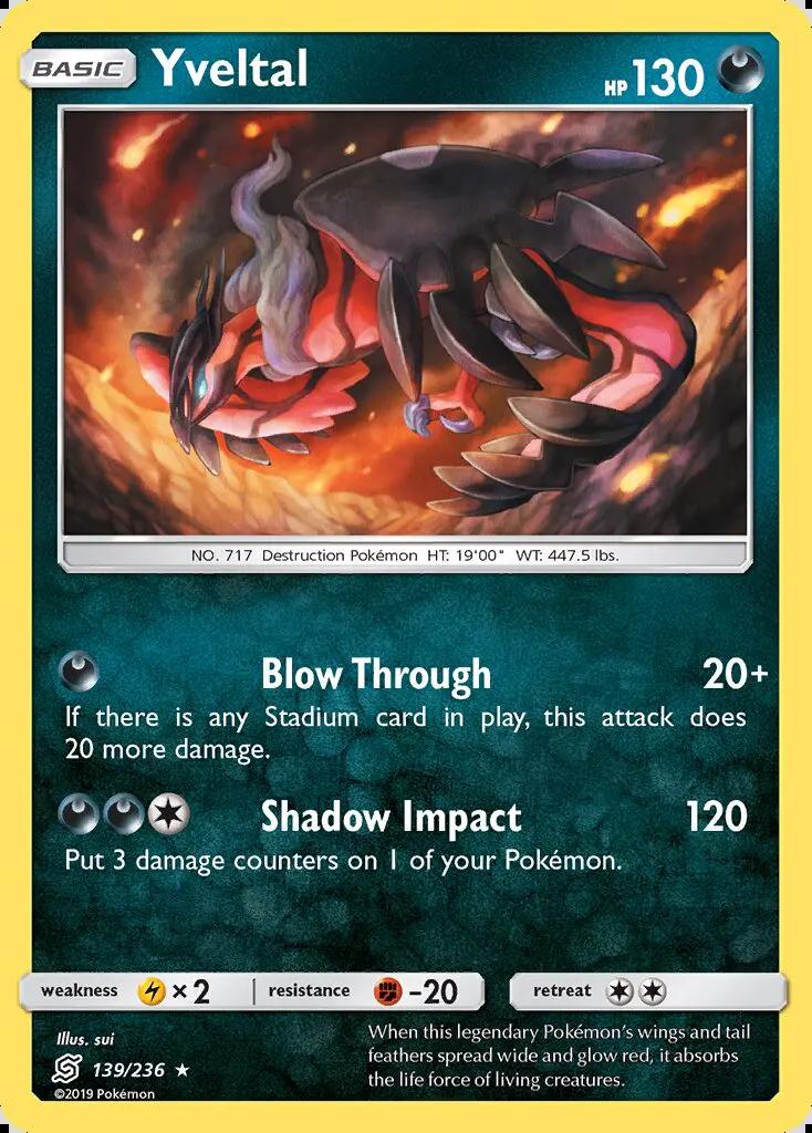 Image of Yveltal Unified Minds (UNM) #139