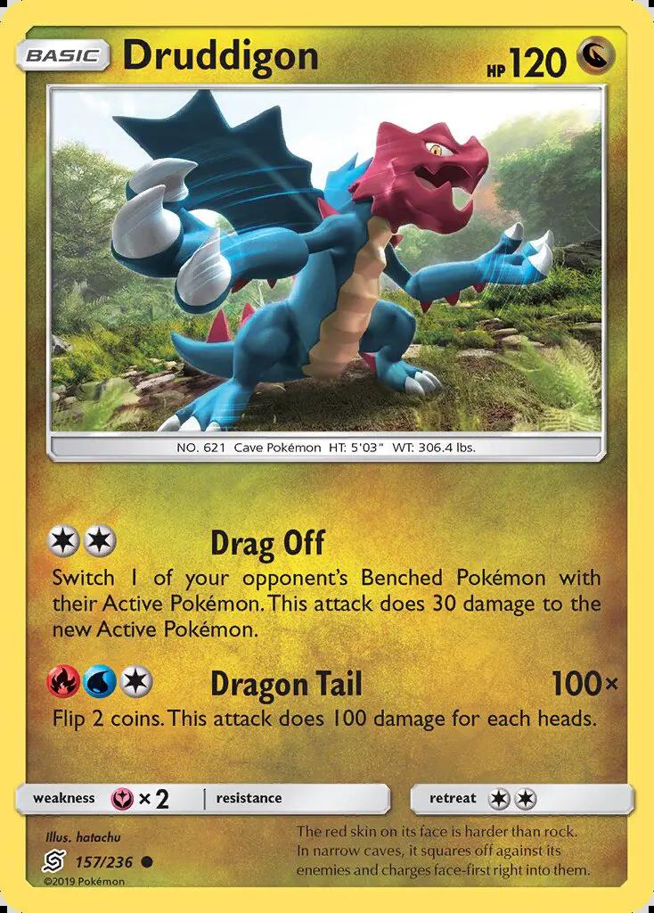 Image of Druddigon Unified Minds (UNM) #157