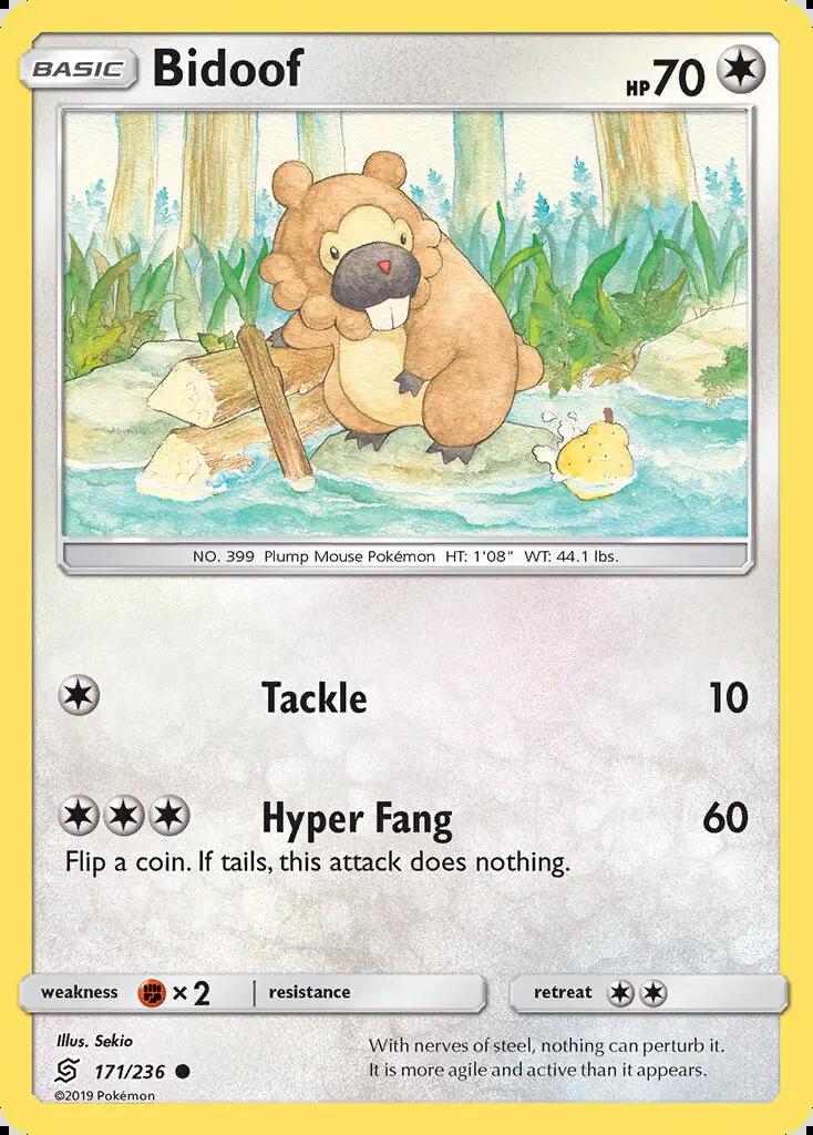 Image of Bidoof Unified Minds (UNM) #171