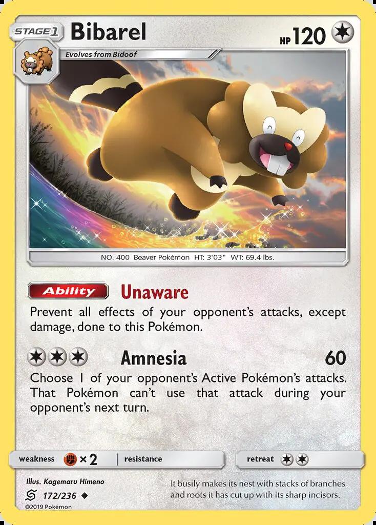 Image of Bibarel Unified Minds (UNM) #172