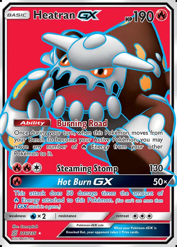 Image of Heatran-GX Unified Minds (UNM) #216