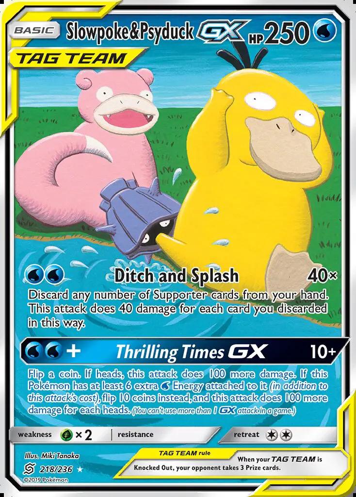 Image of Slowpoke and Psyduck-GX Unified Minds (UNM) #218