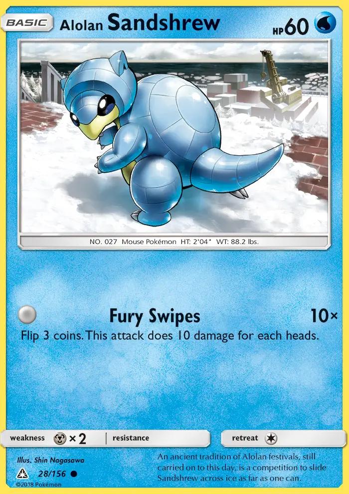 Image of Alolan Sandshrew Ultra Prism (UPR) #28