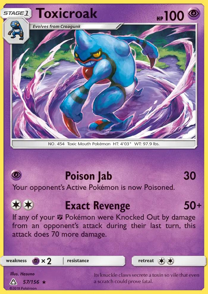 Image of Toxicroak Ultra Prism (UPR) #57