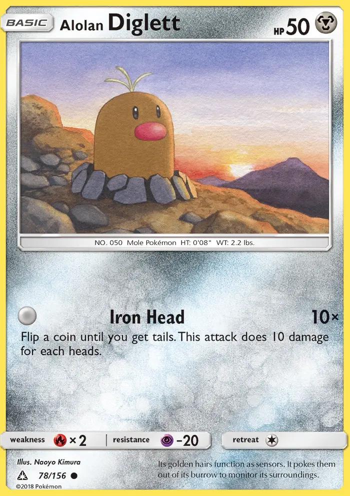 Image of Alolan Diglett Ultra Prism (UPR) #78