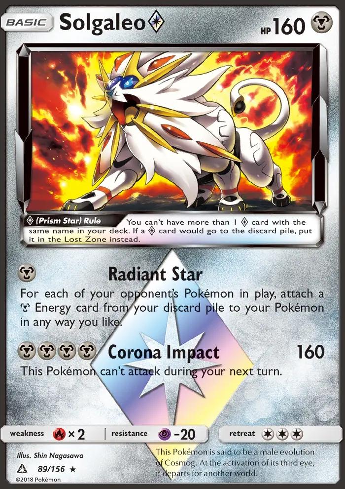 Image of Solgaleo Prism Star Ultra Prism (UPR) #89