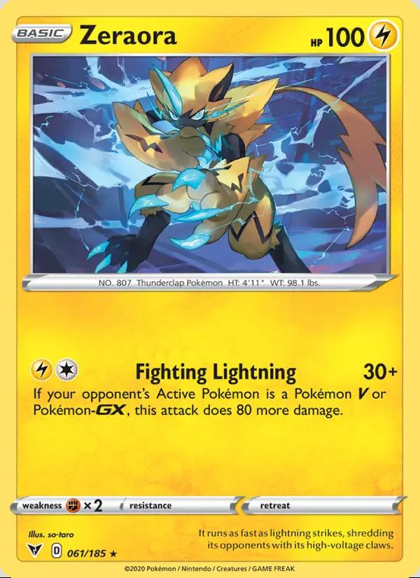Image of Zeraora Vivid Voltage (VIV) #061