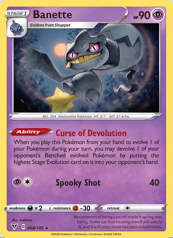 Image of Banette Vivid Voltage (VIV) #068