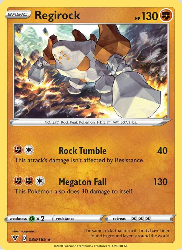 Image of Regirock Vivid Voltage (VIV) #089