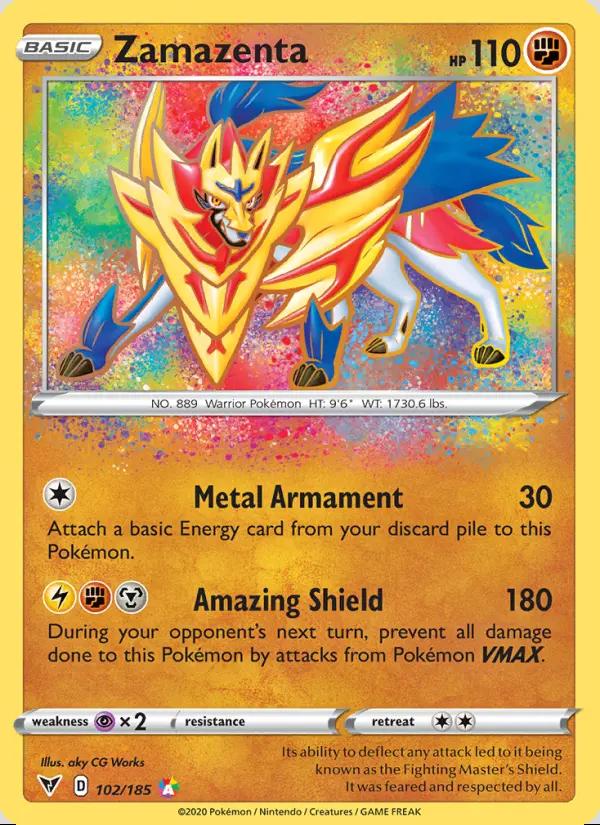 Image of Zamazenta Vivid Voltage (VIV) #102
