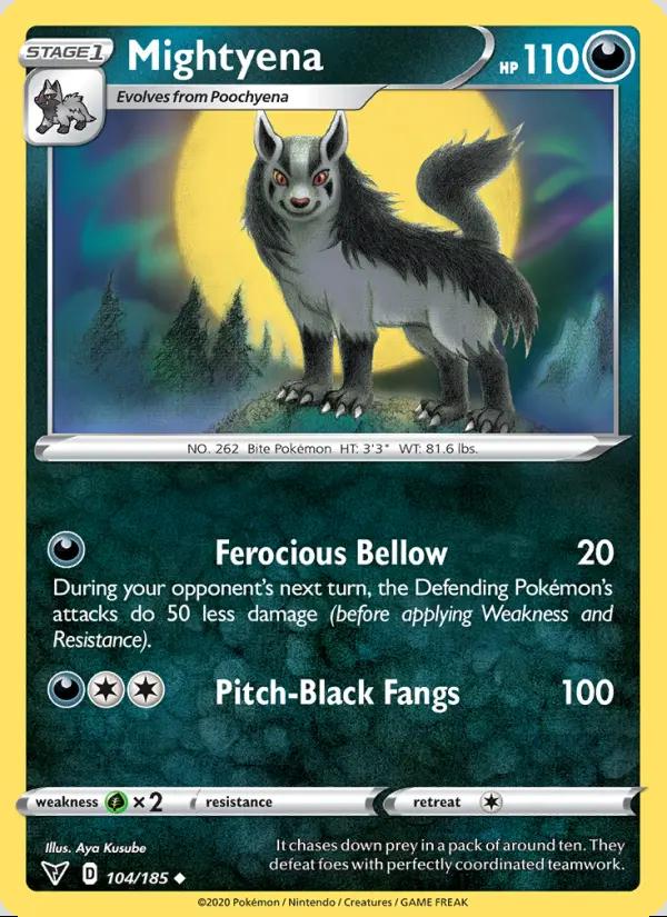 Image of Mightyena Vivid Voltage (VIV) #104