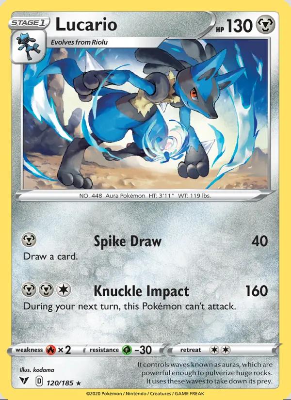 Image of Lucario Vivid Voltage (VIV) #120