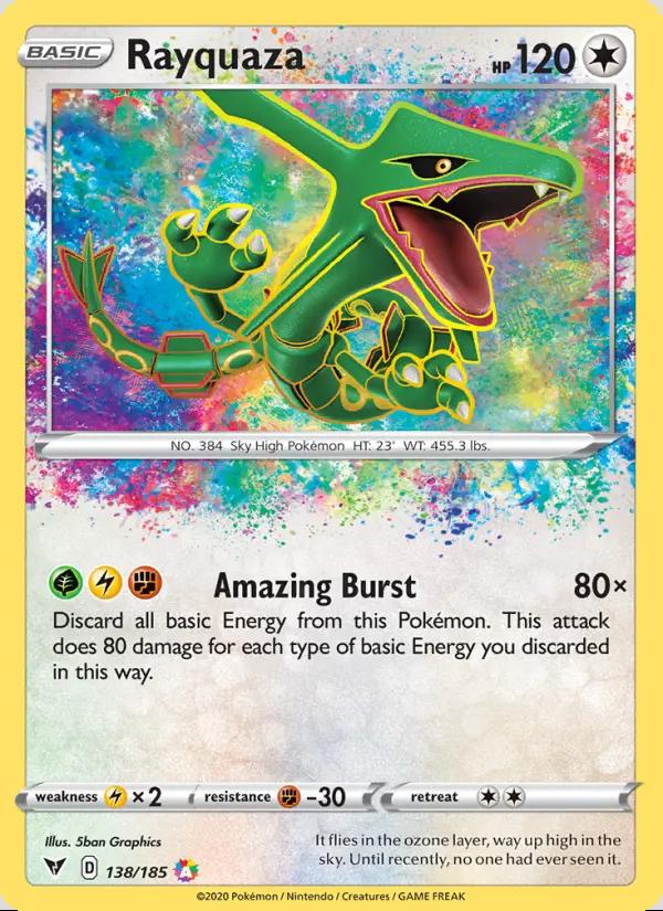 Image of Rayquaza Vivid Voltage (VIV) #138