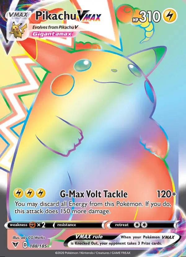 Image of Pikachu VMAX Vivid Voltage (VIV) #188