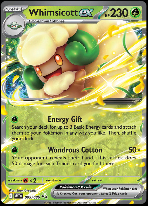 Image of Whimsicott ex White Flare (WHT) #5